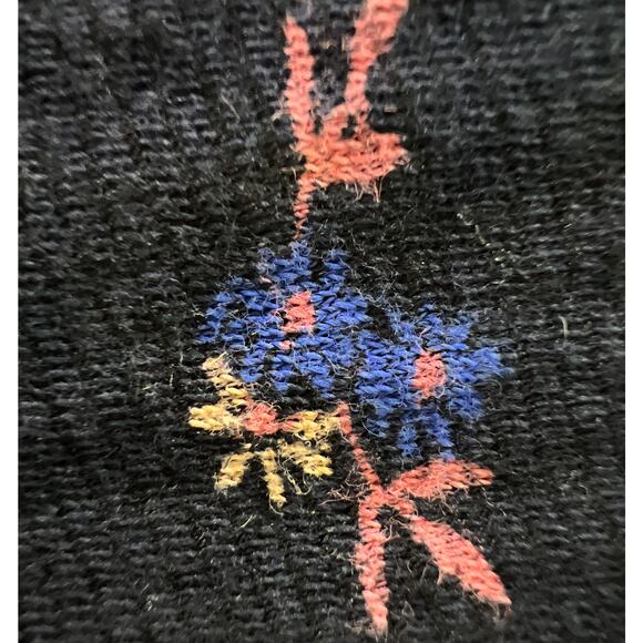 Lucky Brand Floral Sweater Top Size XL Black Algodon Viscose Linen Size XL - Picture 4 of 12